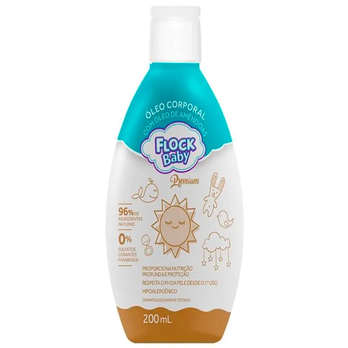 Óleo Corporal Infantil Flock Baby 200ml