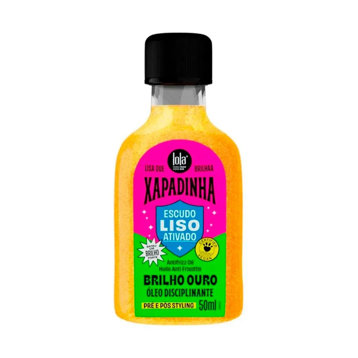 Óleo Disciplinante Lola Xapadinha Brilho Ouro Com 50ml
