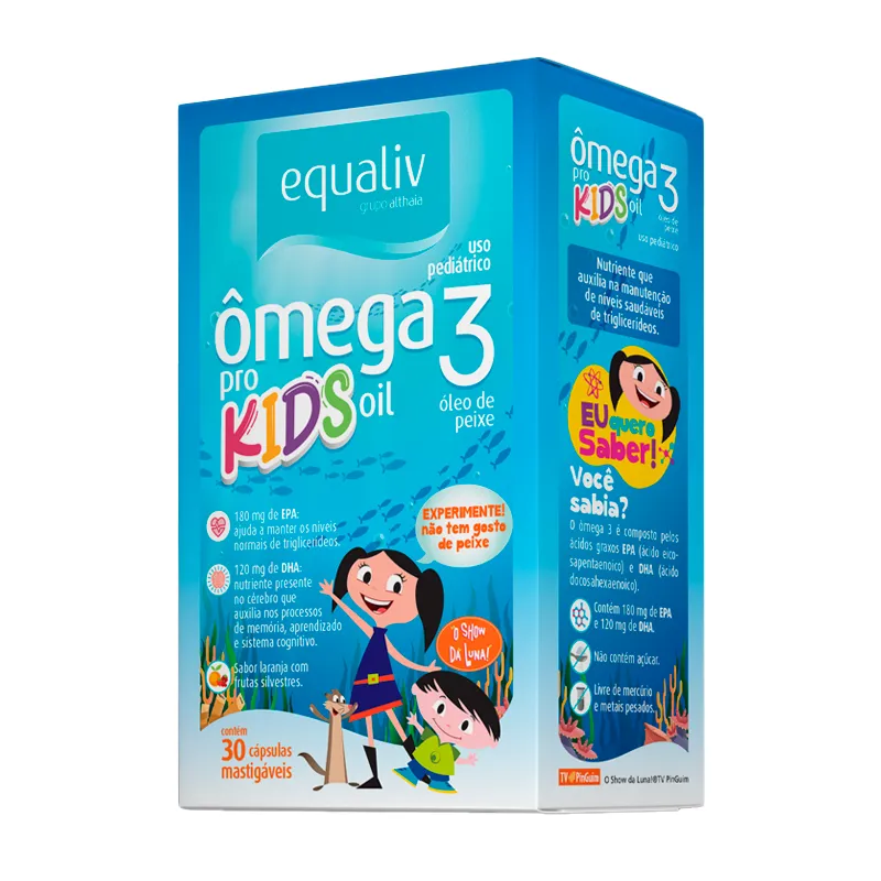 Ômega 3 Pro Kids 30 Cápsulas Equaliv