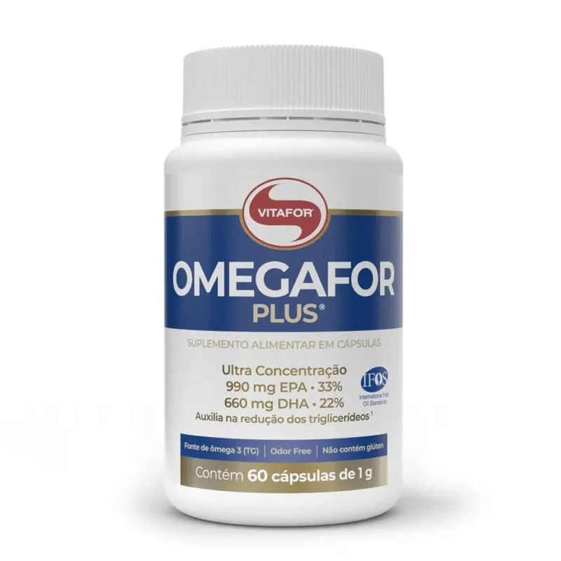 Omegafor Plus 1000mg 60 Cápsulas Vitafor