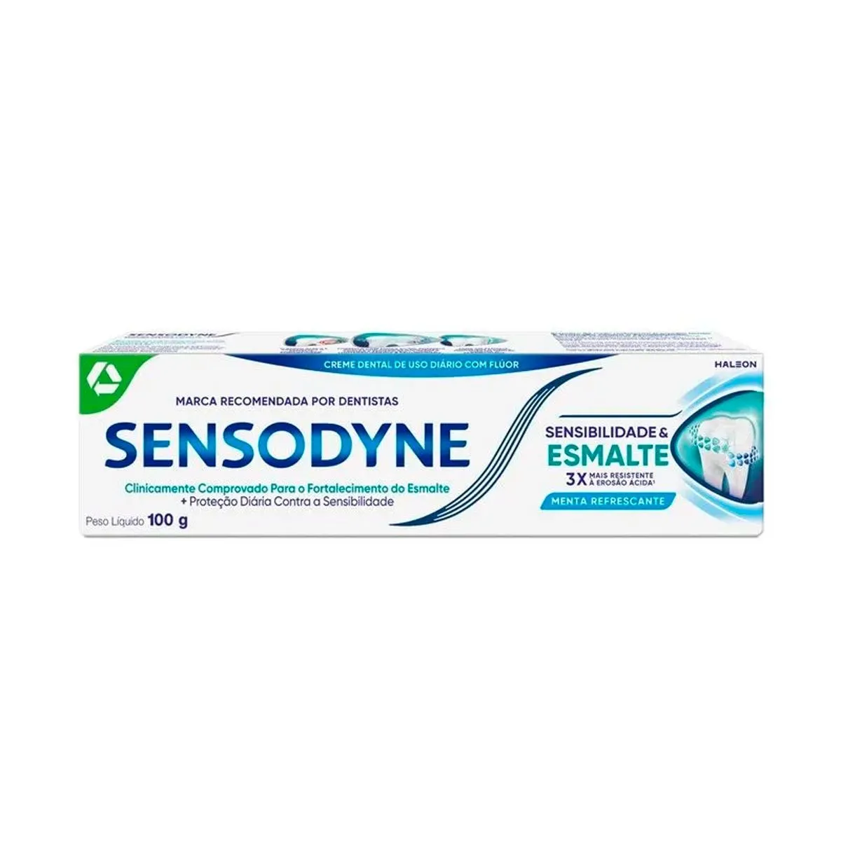 Pasta de Dente Sensodyne Sensibilidade e Esmalte Menta Refrescante 100g