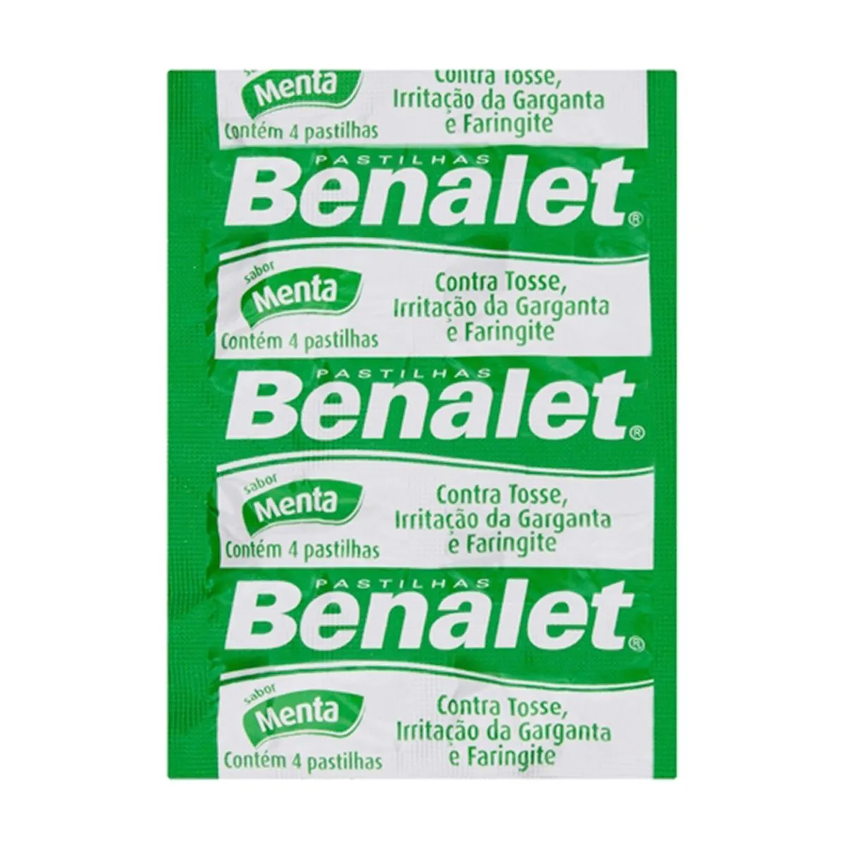 Pastilha Benalet Sabor Menta Com 4 Unidades