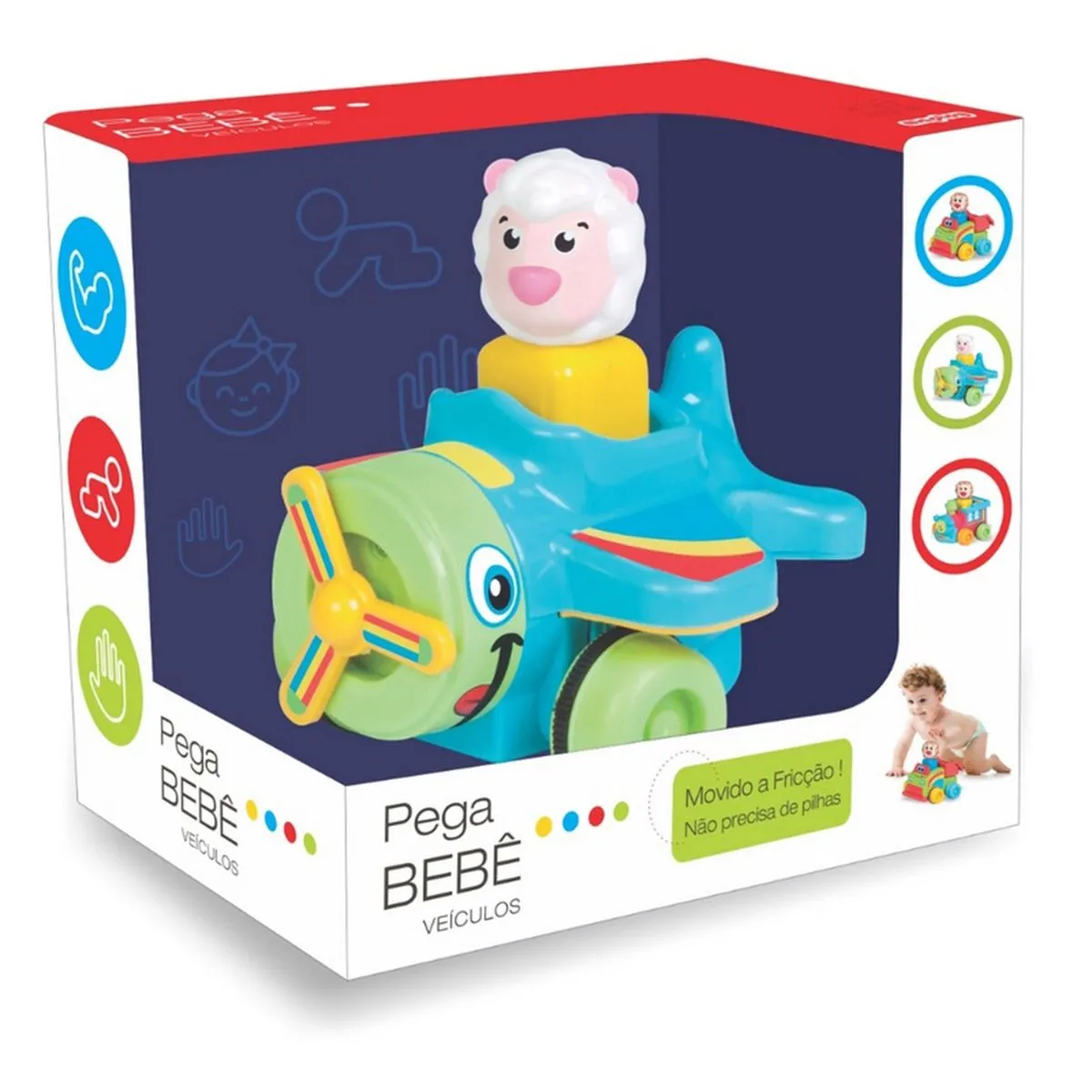 Pega Bebê Veículos Avião Map Toy
