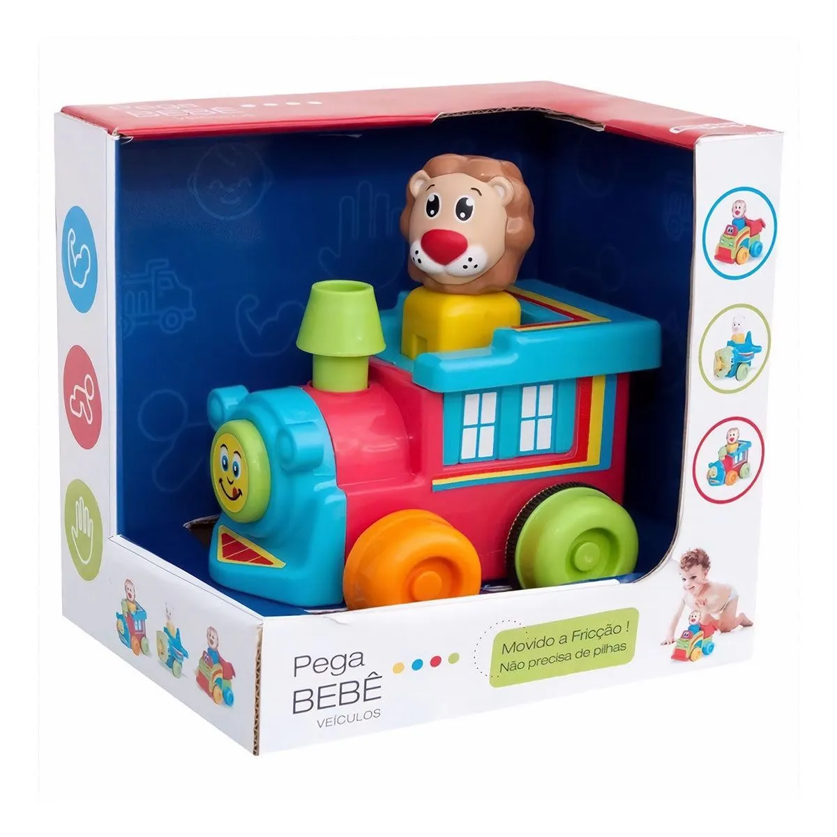 Pega Bebê Veículos Trem Map Toy