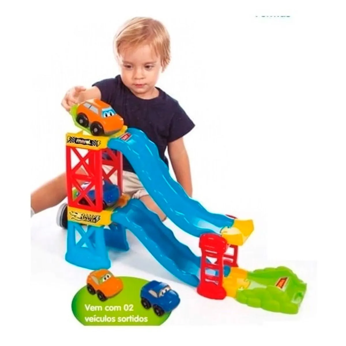 Pista Com 2 Carrinhos Ramp Racer Maral