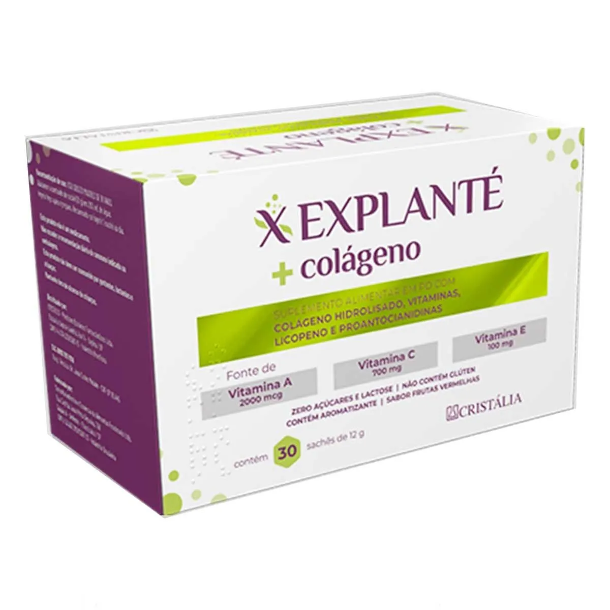 Polivitamínico Explanté + Colágeno 30 Sachês De 12g Cada Cristalia