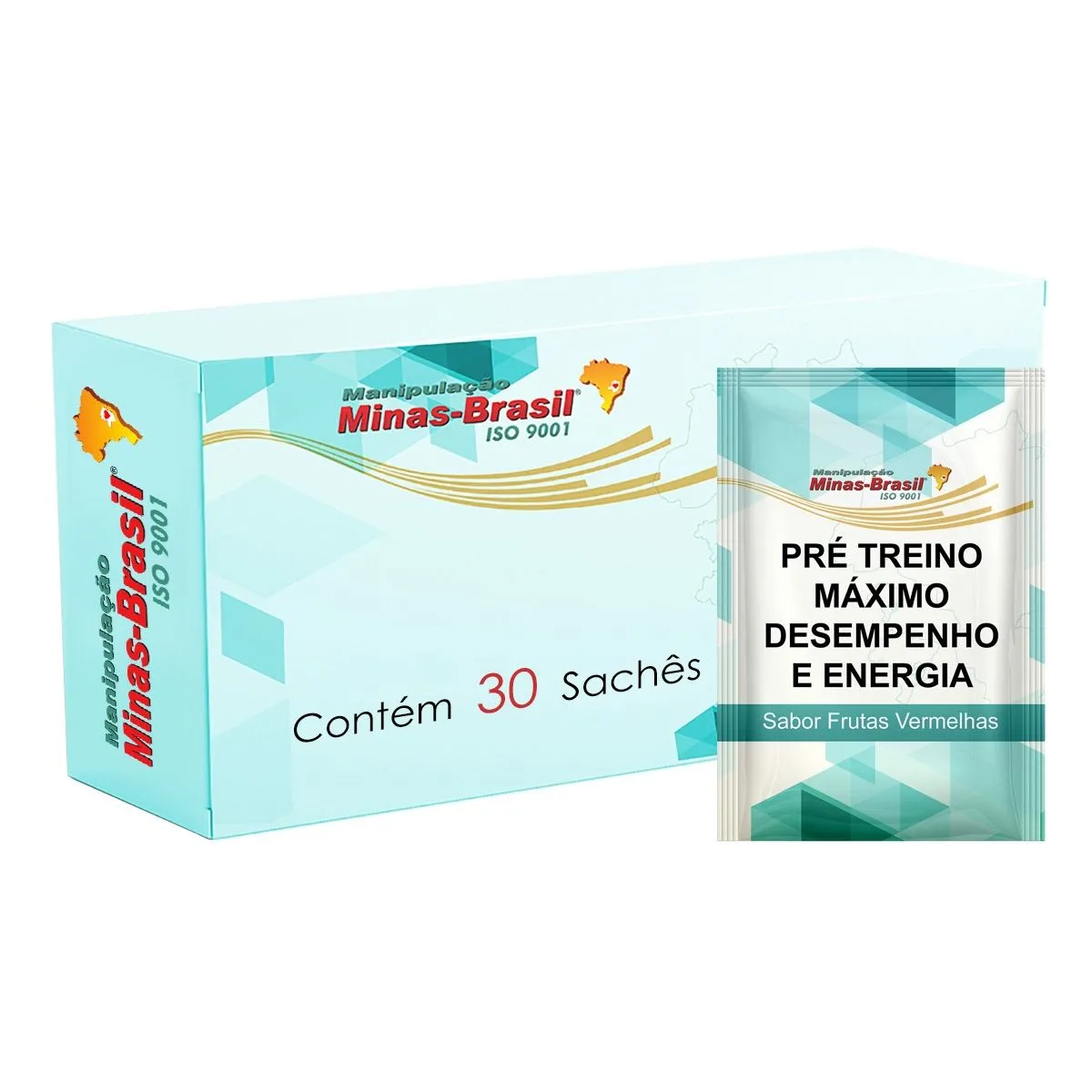 Pré Treino Máximo Desempenho e Energia Sabor Frutas Vermelhas 30 Sachês