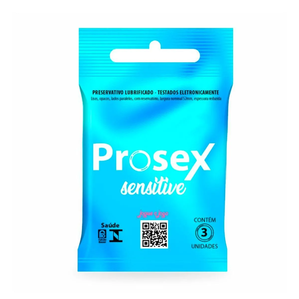 Preservativo Sensitive Premium Com 3 Unidades Prosex