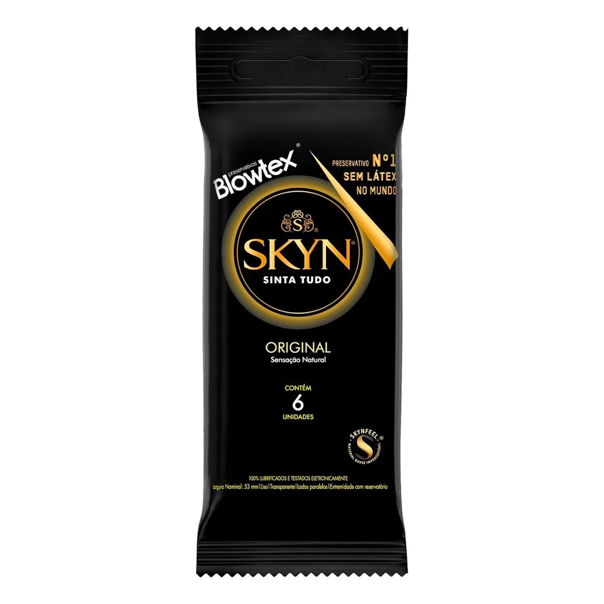 Preservativo Skyn Original Com 6 Unidades Blowtex