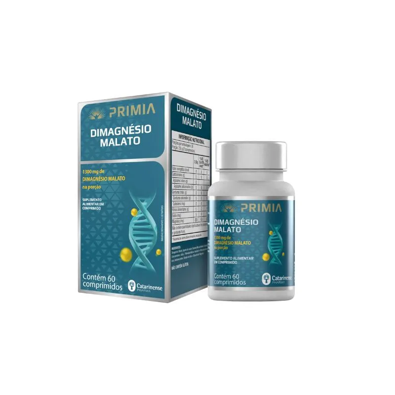 Primia Dimagnésio Malato 60 Cápsulas Catarinense