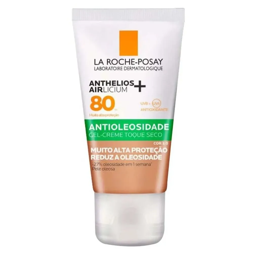 Protetor Solar Facial La Roche-Posay Anthelios Airlicium FPS 80 com Cor 3 0 40g