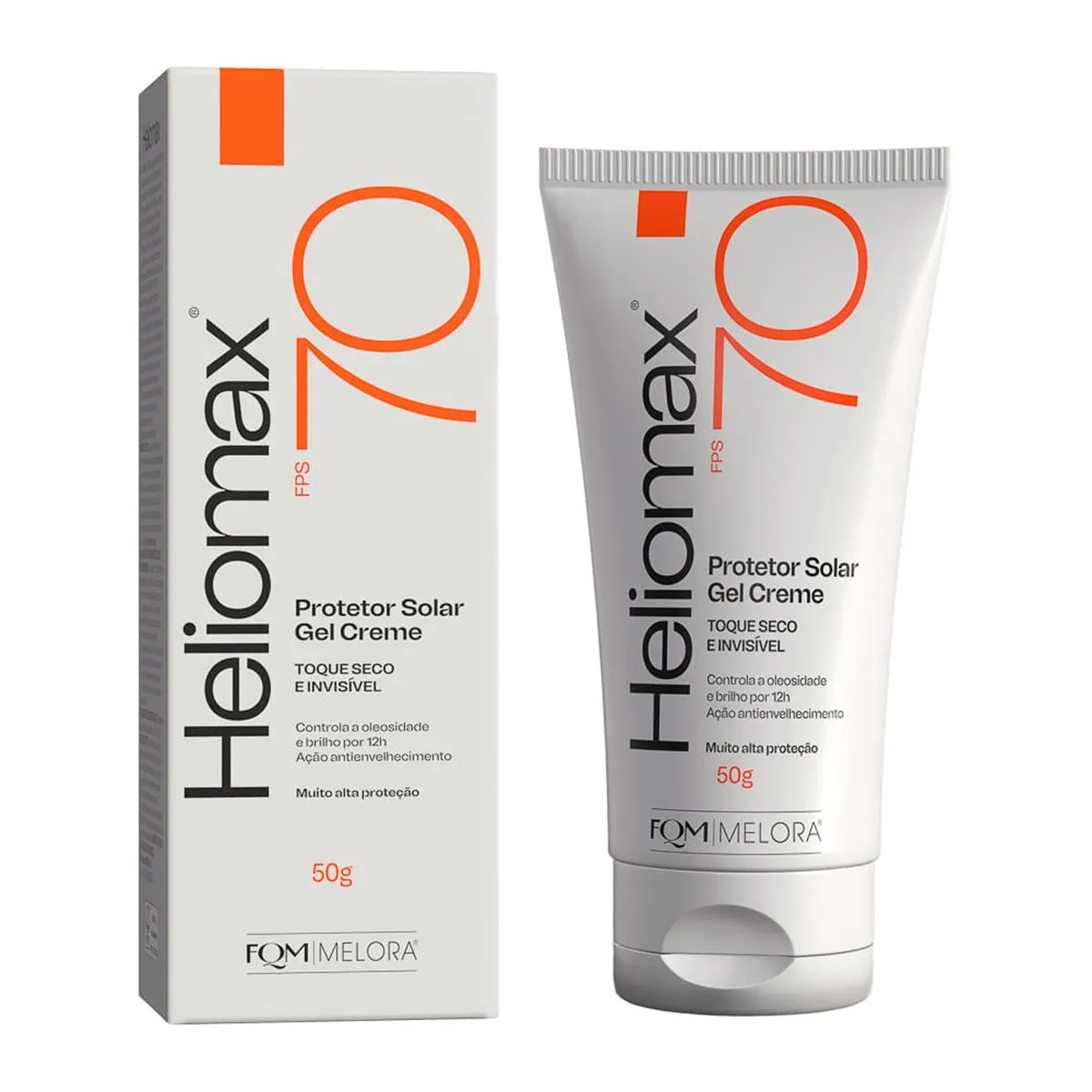 Protetor Solar Gel Creme Heliomax FPS 70 Sem Cor 50g