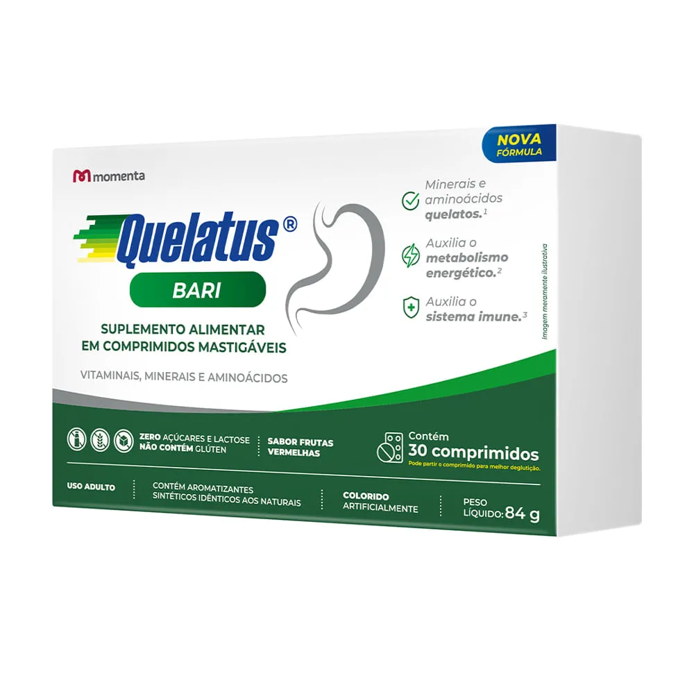 Quelatus Bari 30 Comprimidos Momenta Novo