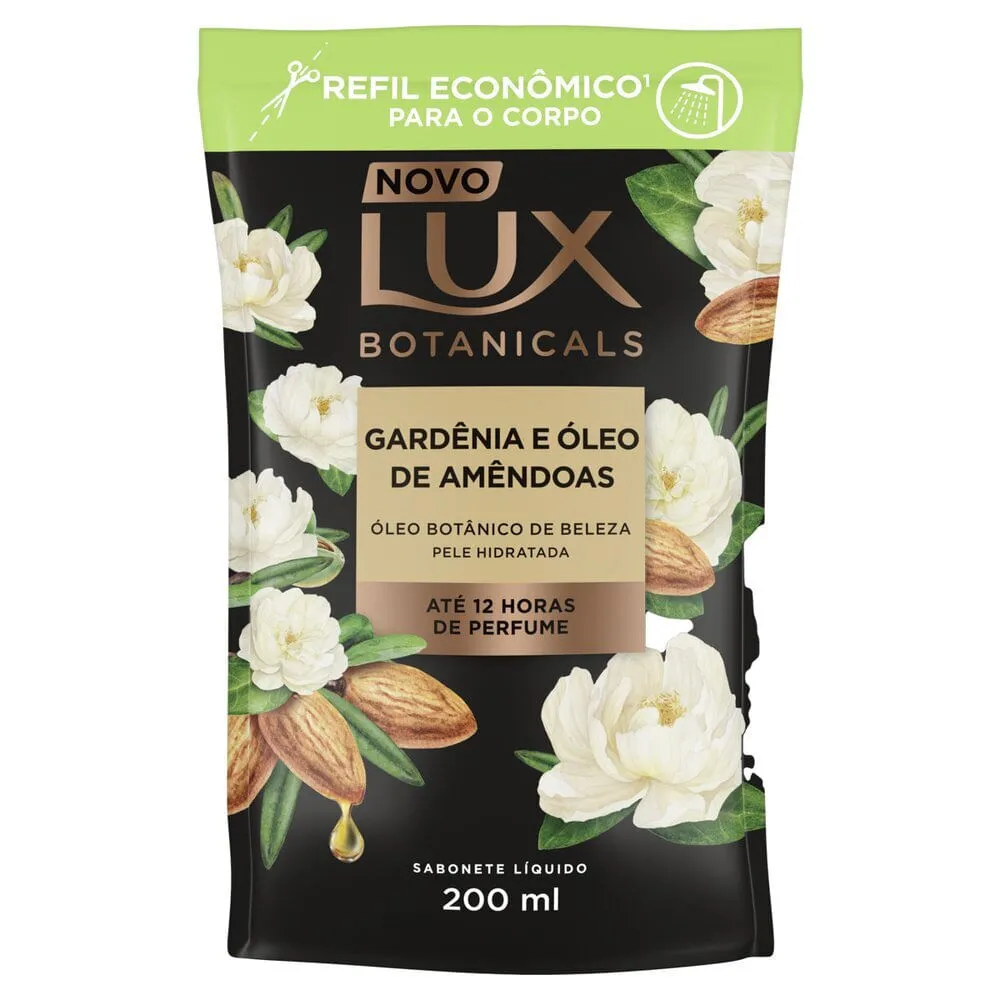 Refil Sabonete Líquido Lux Gardênia e Óleo de Amêndoas 200ml