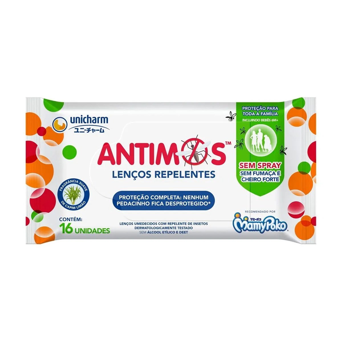 Repelente Lenço Umedecido Antimos IR535 Com 16 Unidades Mamypoko