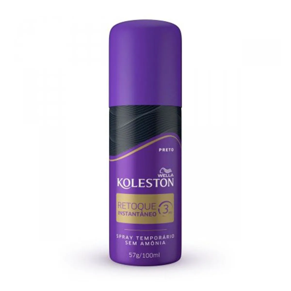 Retoque Instantâneo Preto 100ml Koleston