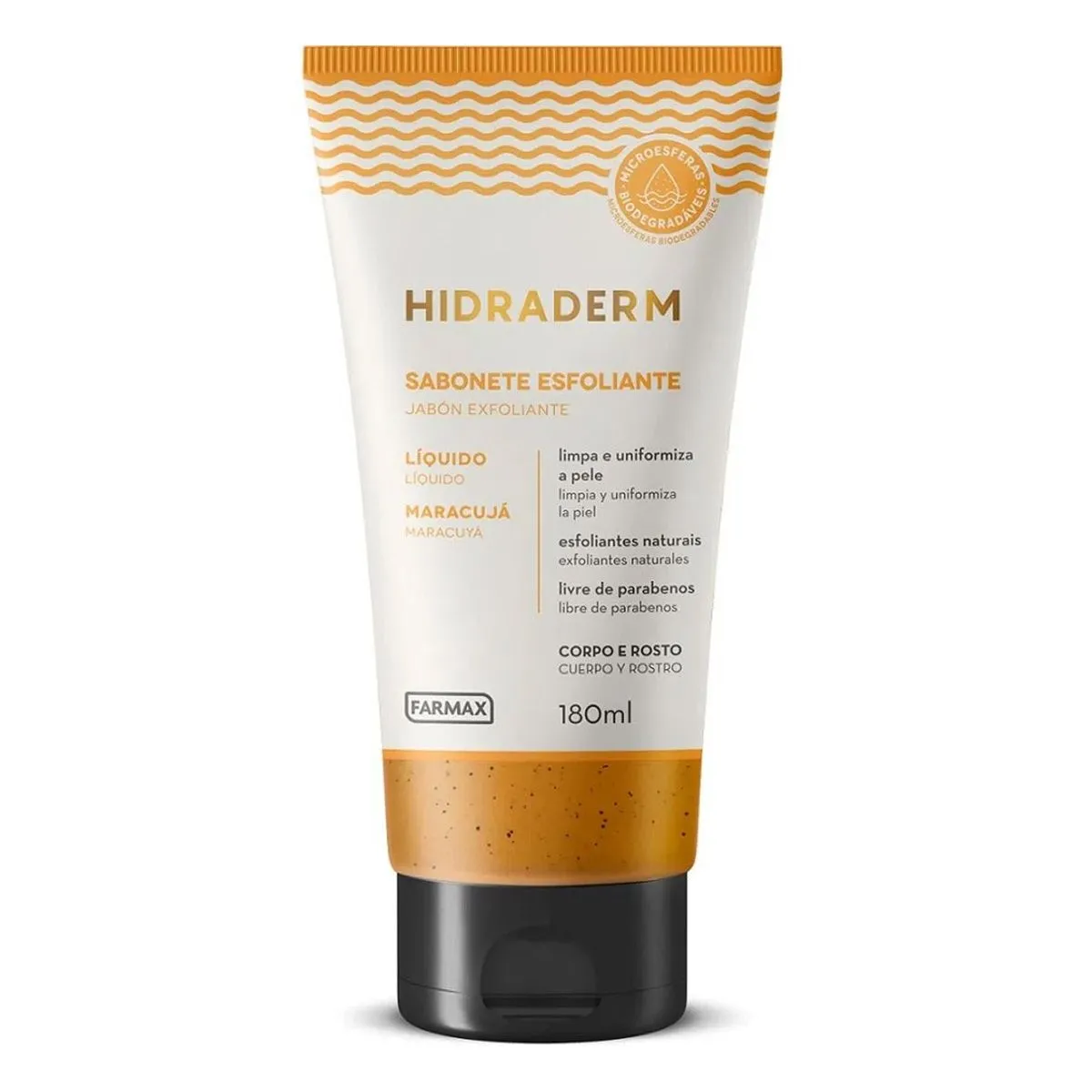 Sabonete Esfoliante Facial e Corporal Maracujá com 180ml Hidraderm