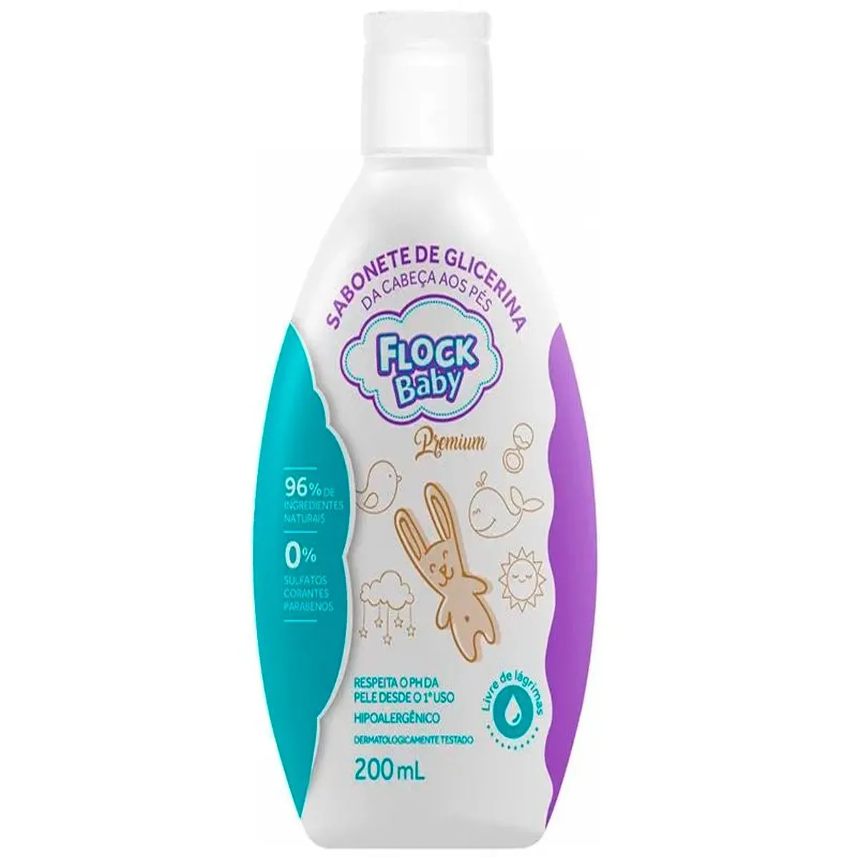 Sabonete Líquido De Glicerina Flock Baby 200ml