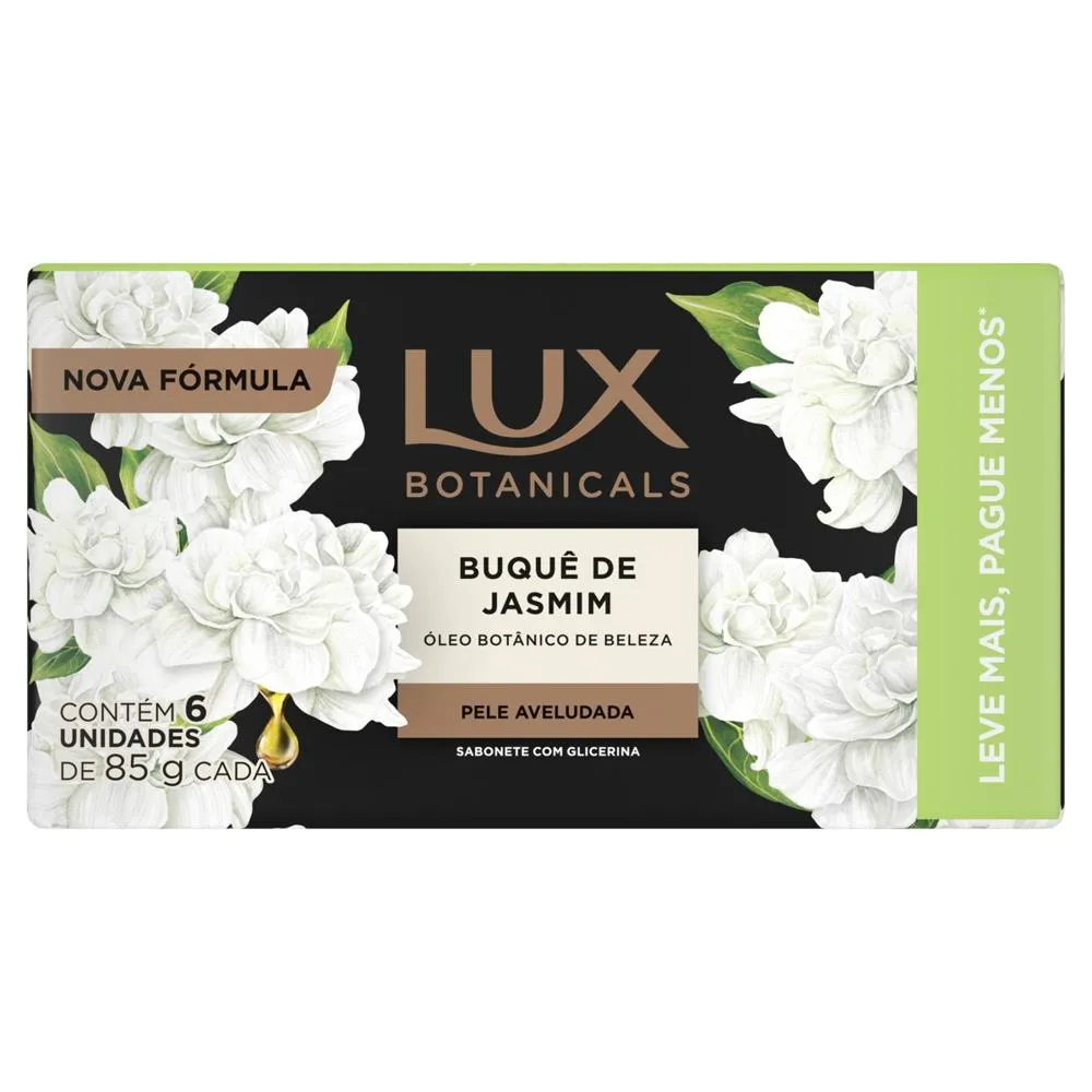 Sabonete Lux Buquê de Jasmim 85g 6 Unidades