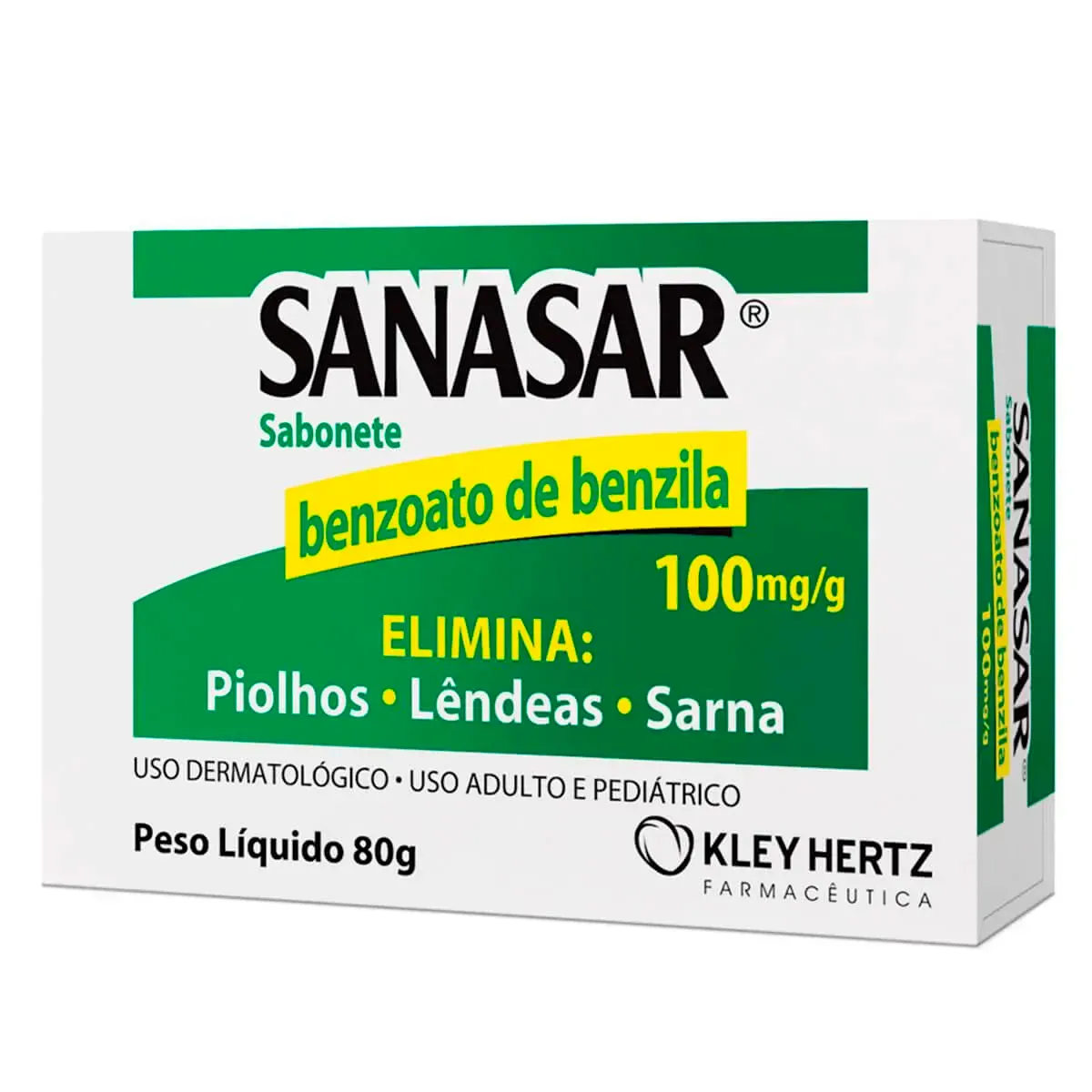 Sanasar Sabonete Para Piolhos, Lêndeas E Sarna 100Mg/G 80G
