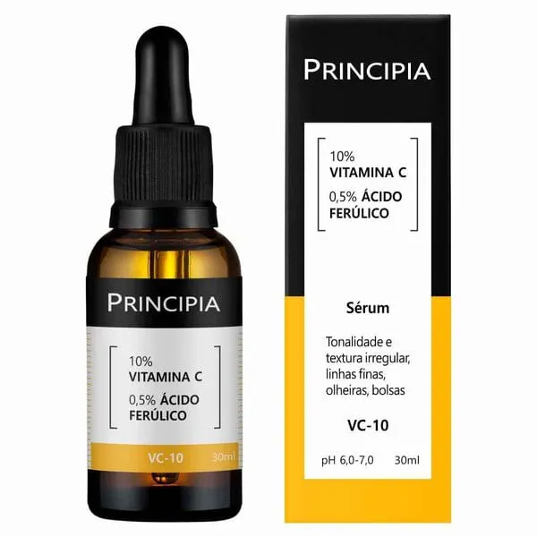 Sérum Principia VC-10 Vitamina C 10% + Ácido Ferúlico Antioxidante 30ml