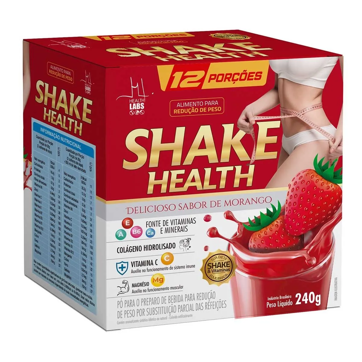 Shake Health Sabor Morango 240G