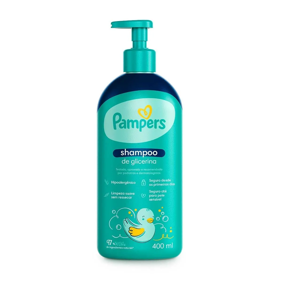 Shampoo de Glicerina Infantil Com 400Ml Pampers