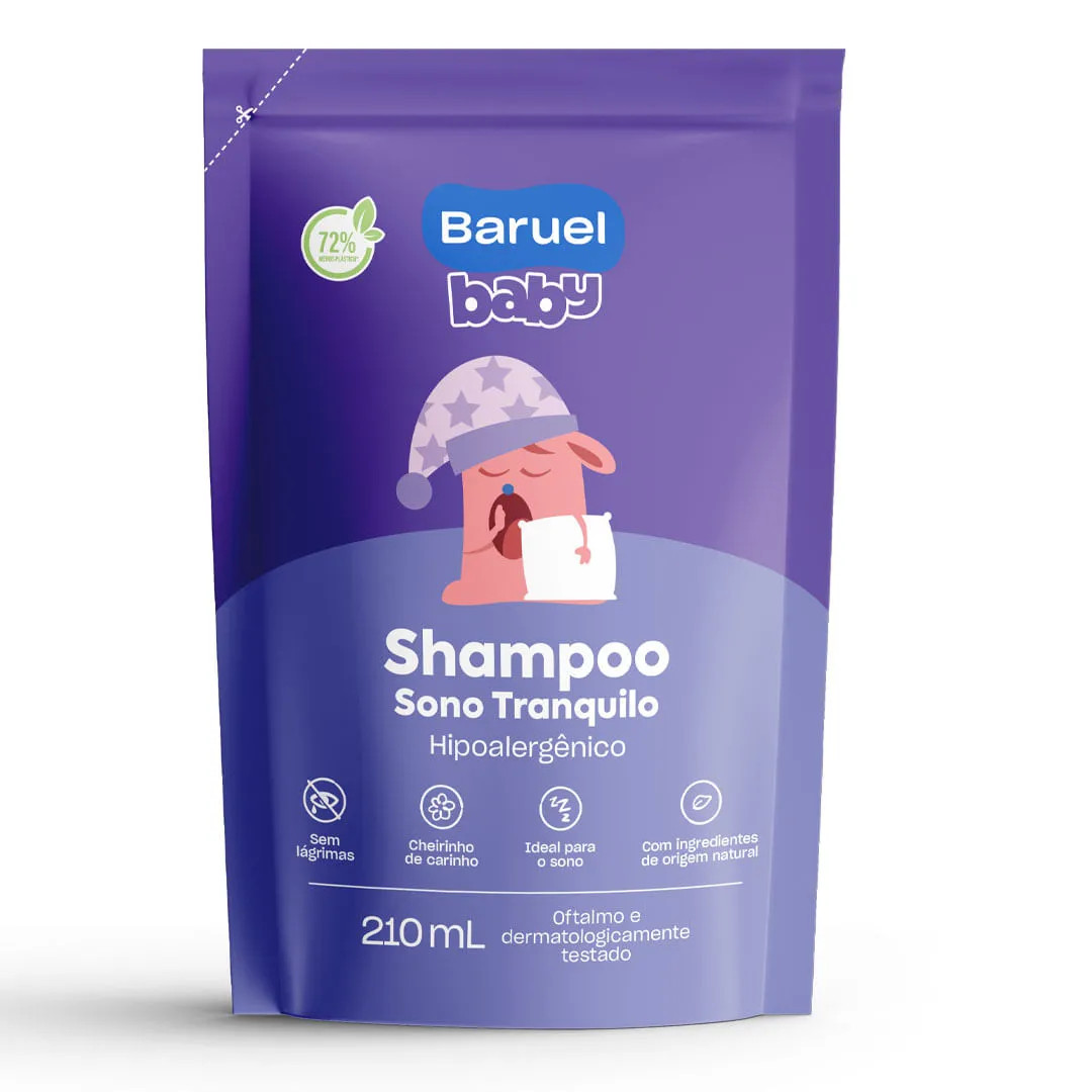 Shampoo Infantil Baruel Sono Tranquilo Refil 210ml