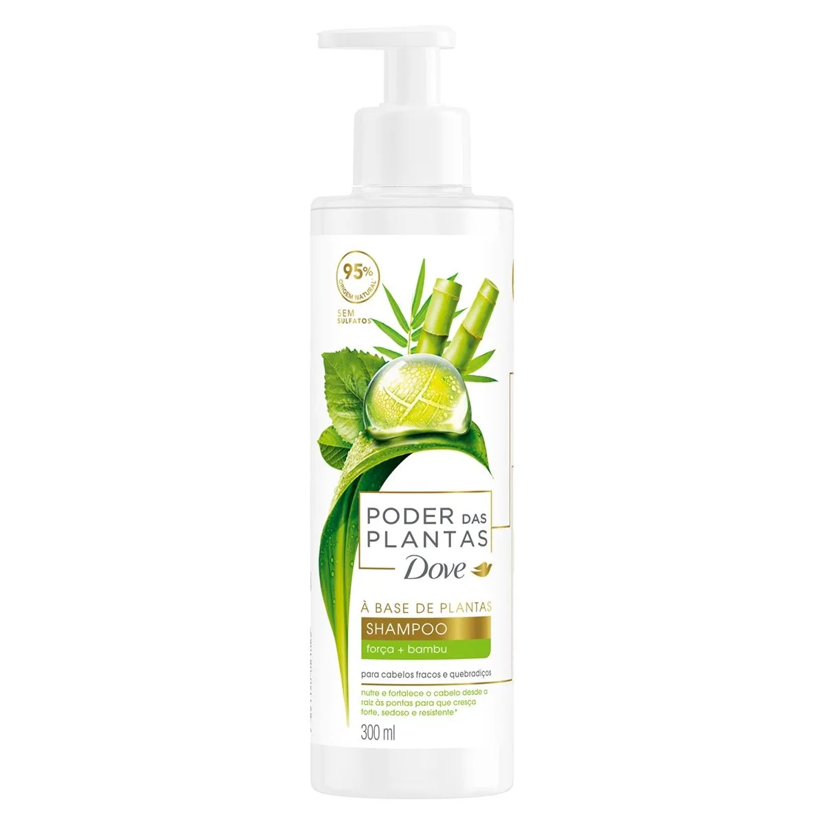 Shampoo Poder Das Plantas Força Com Bambu 300Ml Dove