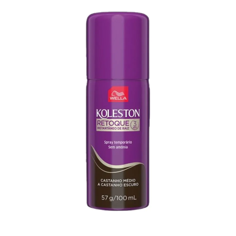 Spray Koleston Retoque Instantâneo Castanho Escuro 100Ml