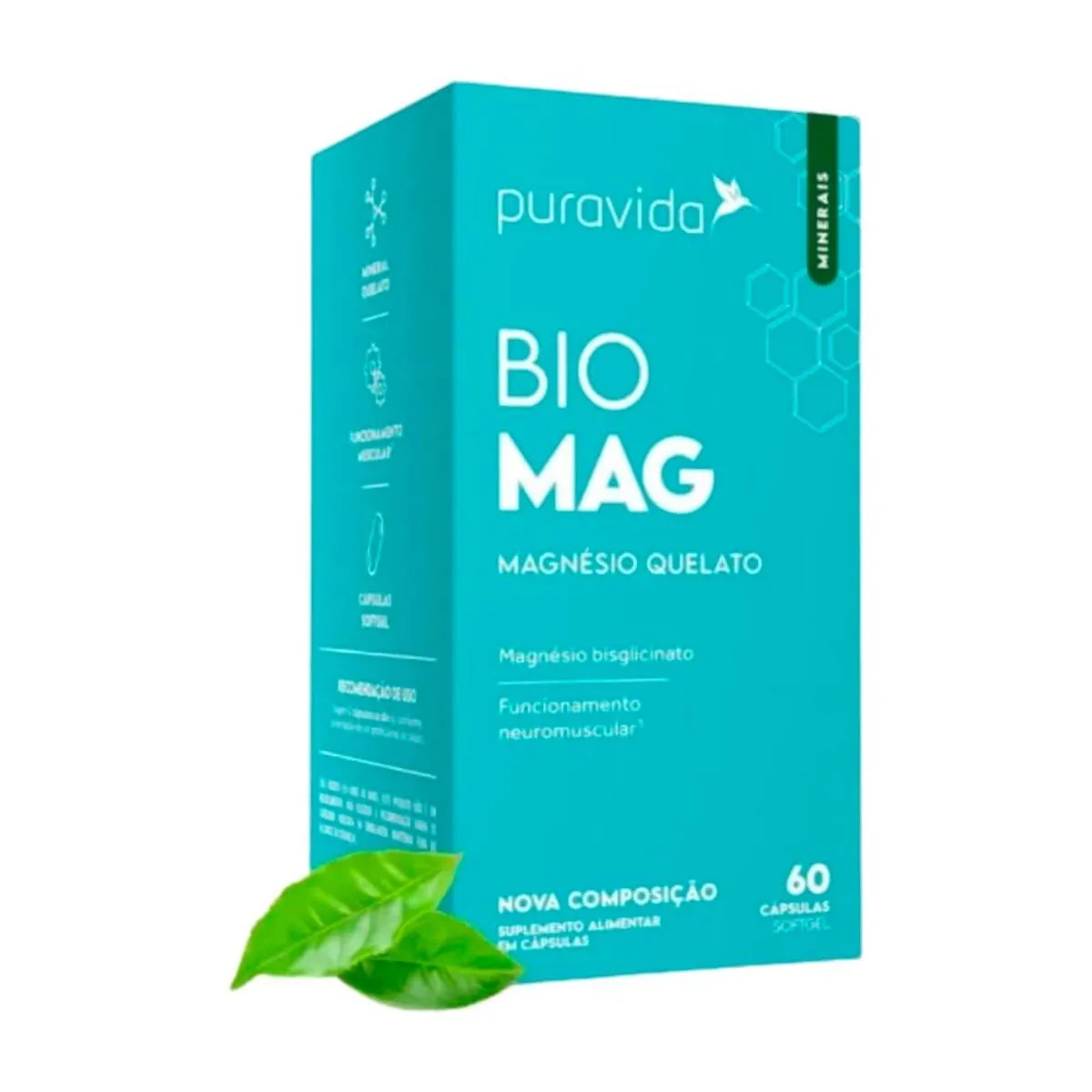 Suplemento alimentar Puravida Biomag 60 cápsulas