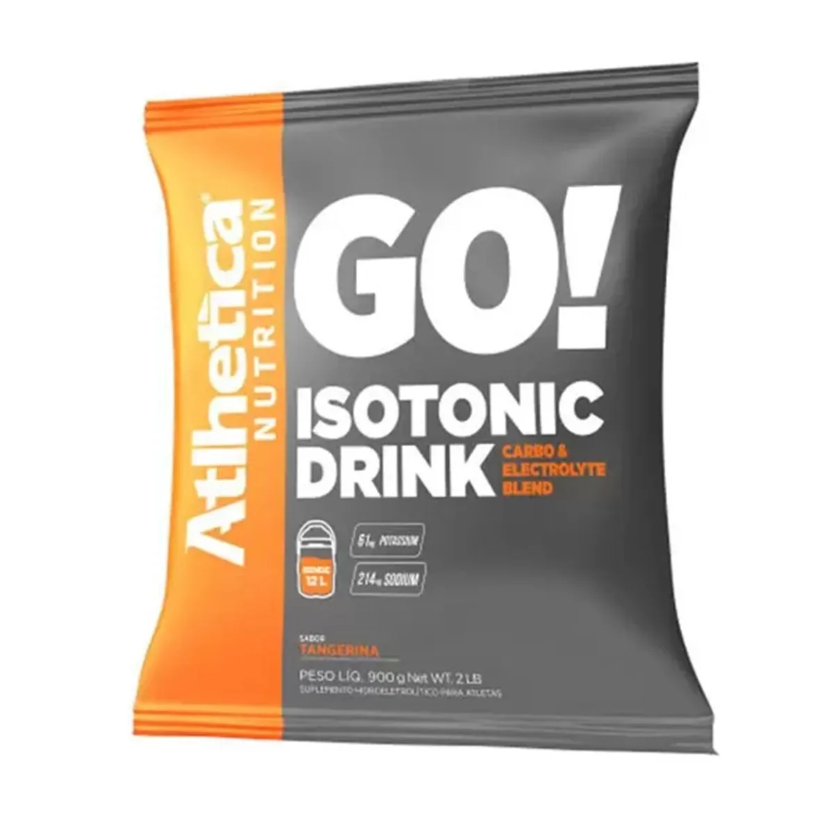 Suplemento Isotonic Drink Sabor Tangerina 900G Rende 12L Atlhetica Nutrition
