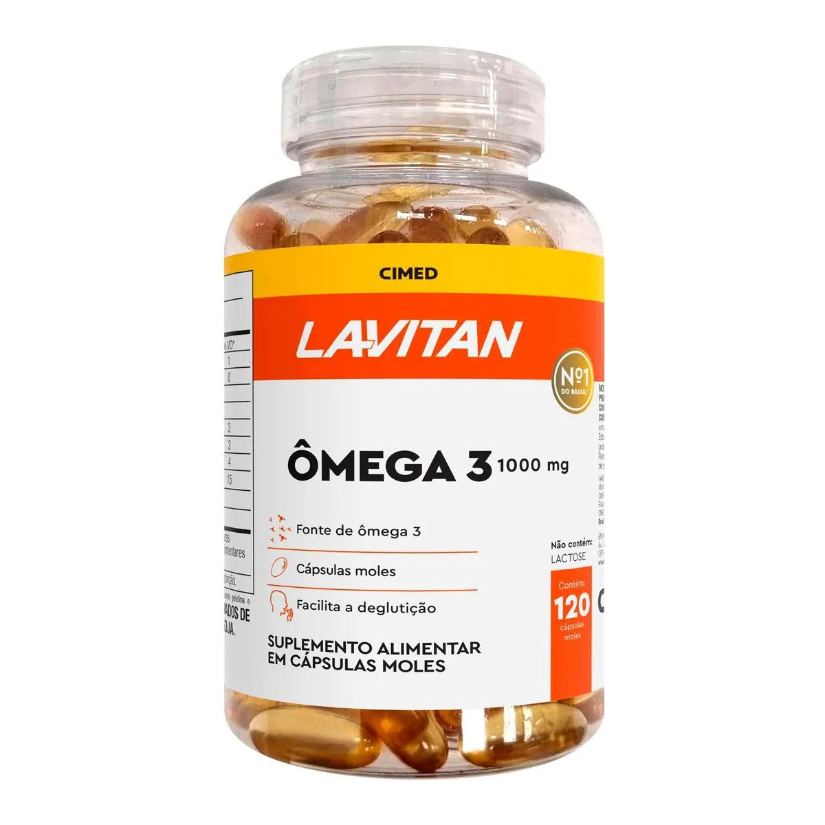 Suplemento Vitamínico Ômega 3 1000mg Com 120 Cápsulas Lavitan