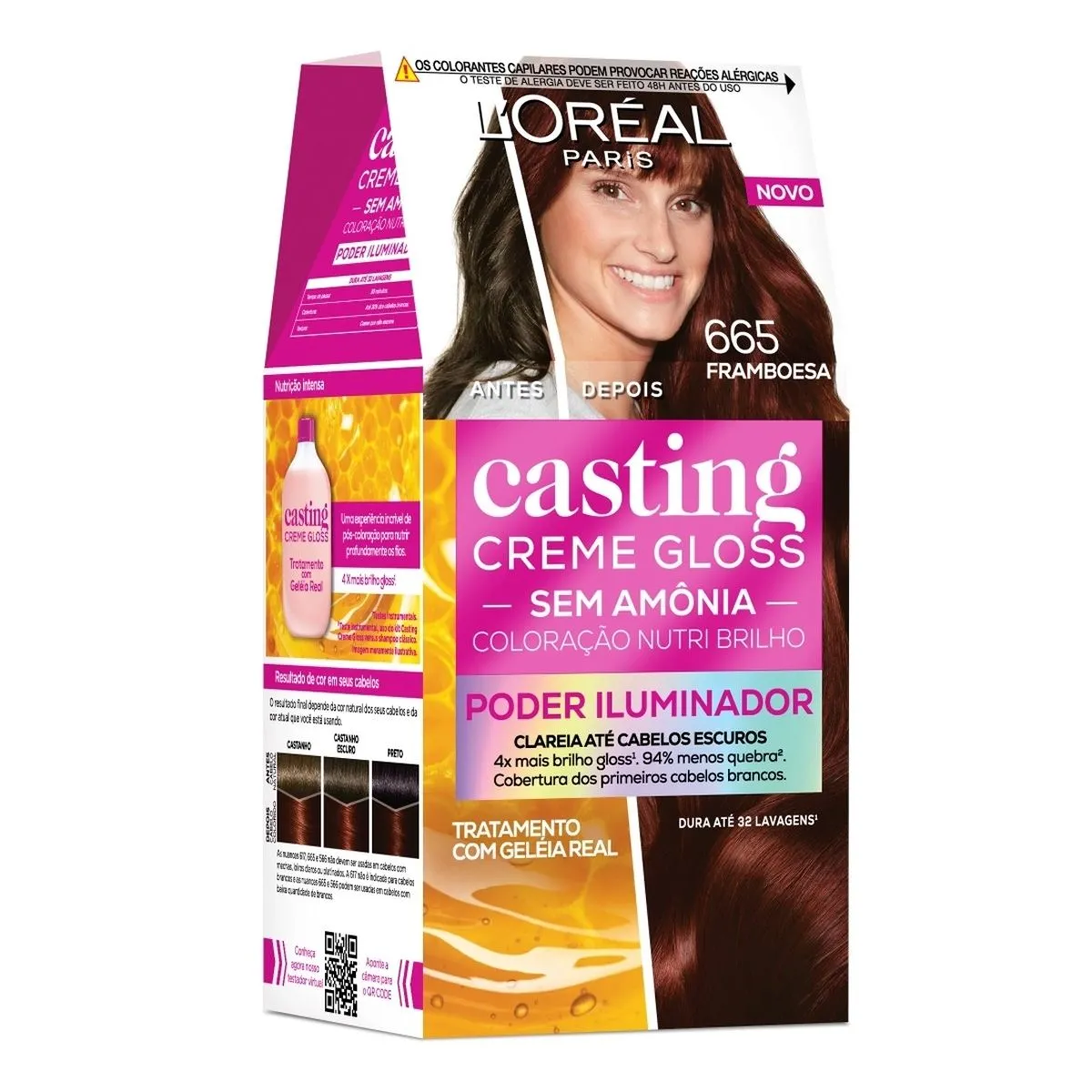 Tintura Casting Creme Gloss 665 Framboesa L`oreal