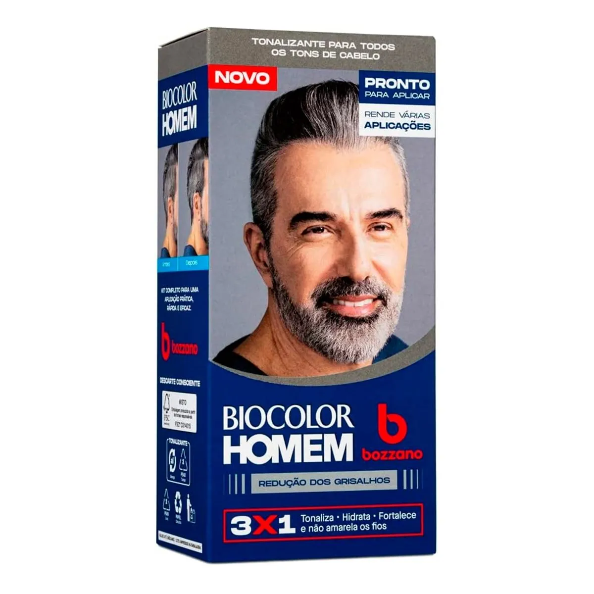 Tonalizante Biocolor Homem Redução dos Grisalhos 40G