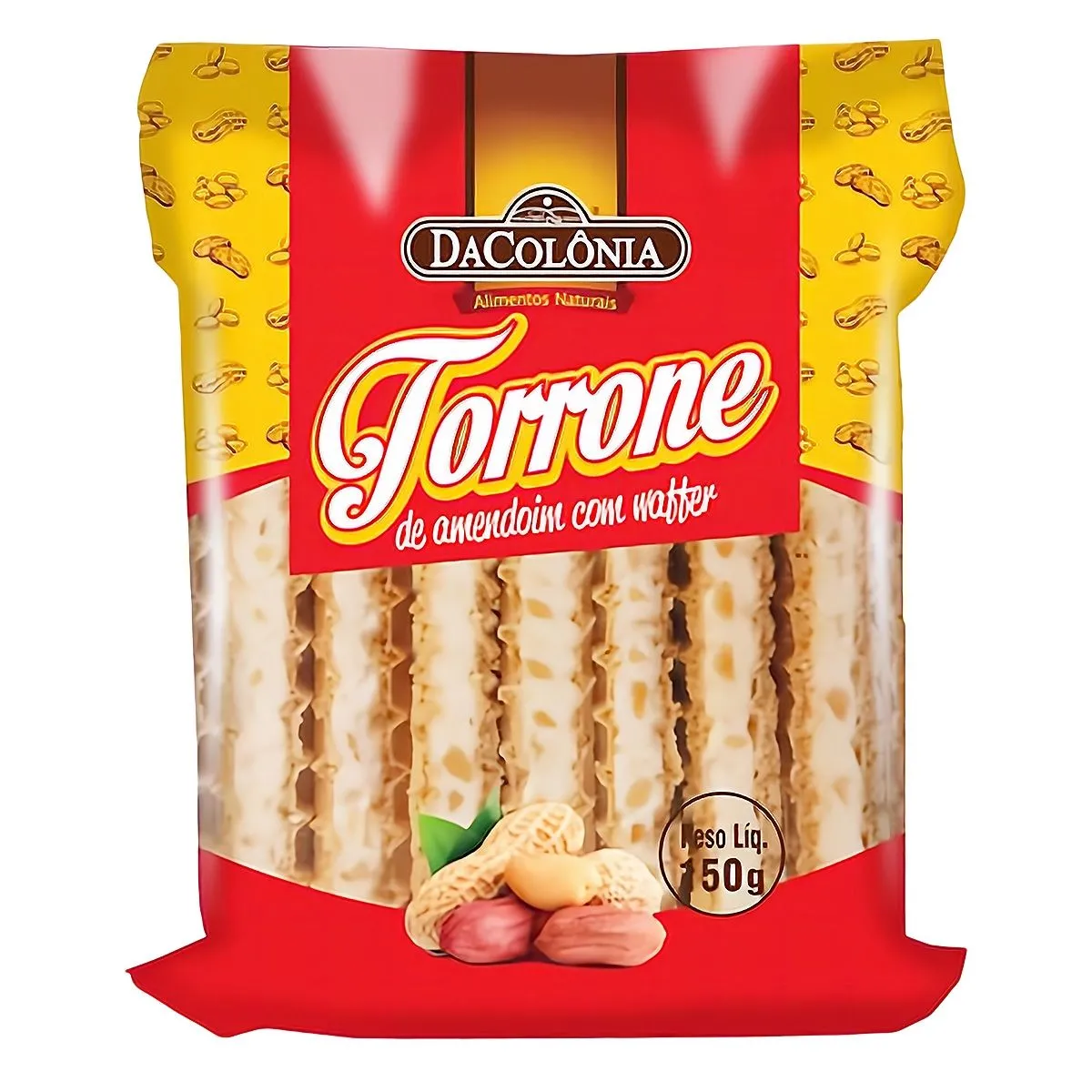 Torrone de Amendoim com Waffer 110g DaColônia