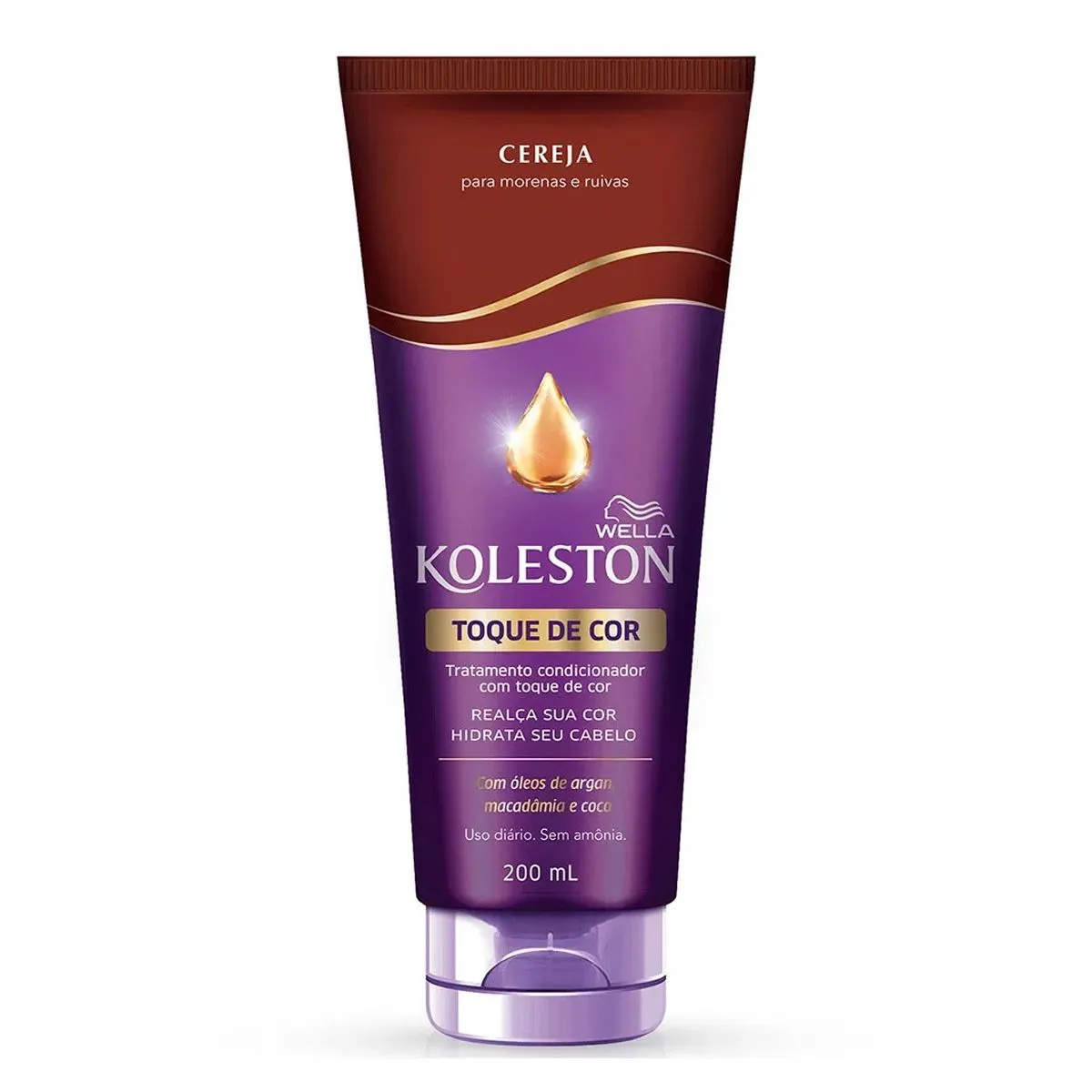 Tratamento Condicionador Toque de Cor Cereja 200Ml Koleston