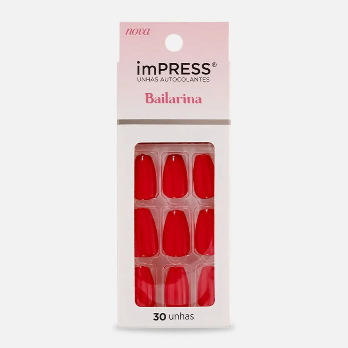 Unhas Autocolantes Impress Bailarina Cor Danty Com 30 Unidades Kiss New York