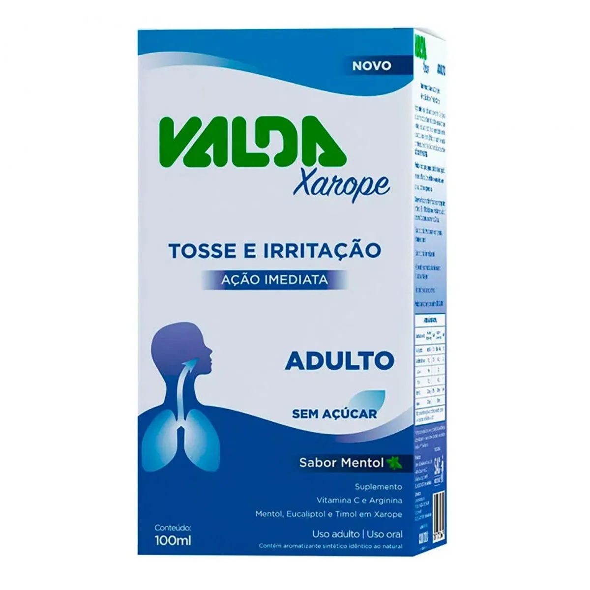 Valda Xarope Adulto Sabor Mentol 100ml Canonne