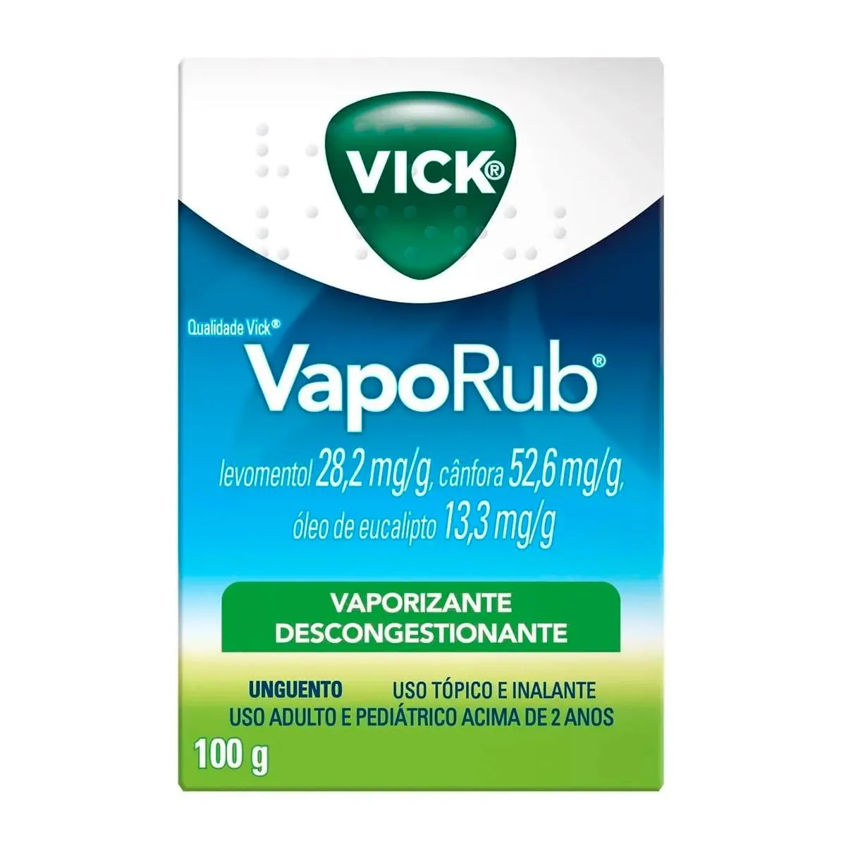 Vick VapoRub Descongestionante Pomada Com 100g