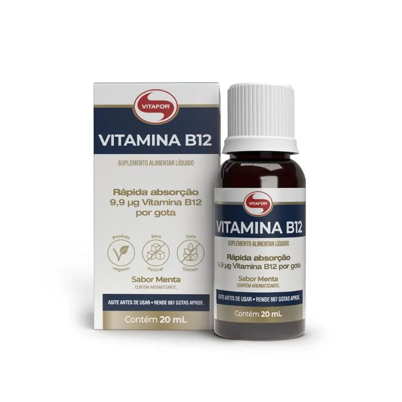 Vitamina B12 Vitafor Menta Gotas 20ml
