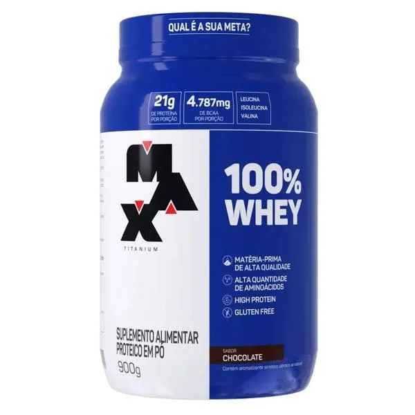 Whey 100% Max Titanium Chocolate 900g