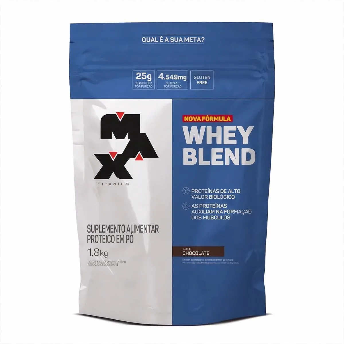 Whey Blend Sabor Chocolate 1,8Kg Max Titanium